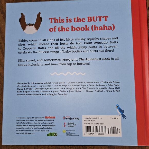 Alphabutt Book by Huggies 2023 | Adorable ABCs of Baby Butts Picture Book - Picture 3 of 4